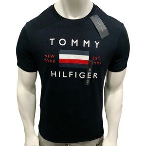 NWT TOMMY HILFIGER MSRP $44.99 MEN'S NAVY JERSEY SHORT SLEEVE T-SHIRT SIZE S M